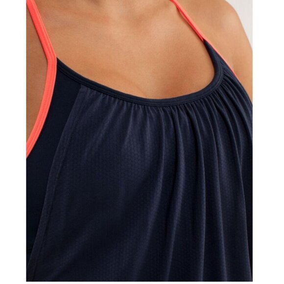 NEW Lululemon Yoga Running Exercise Tank Top 2 colors Navy Blue+ Neon Pink - Picture 5 of 16